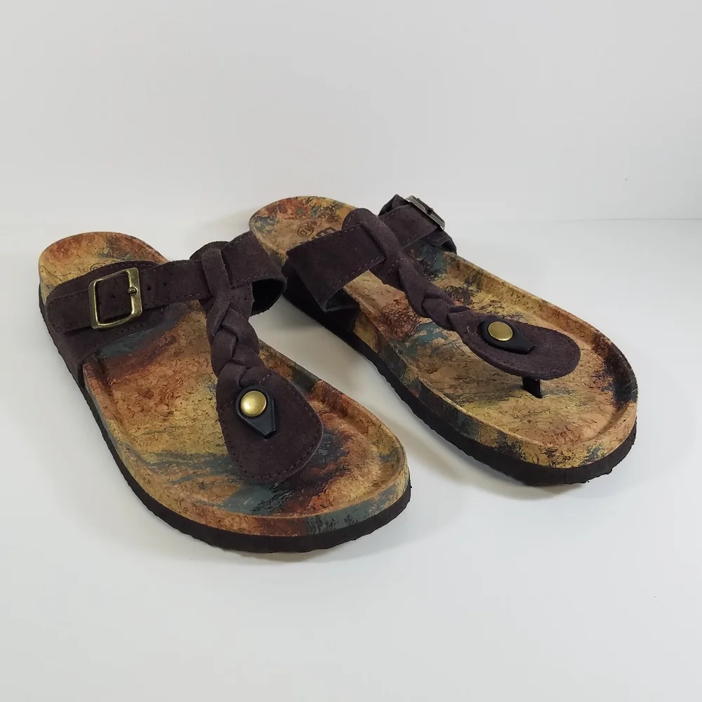MUK LUKS Braided Sandal‎ Size 10